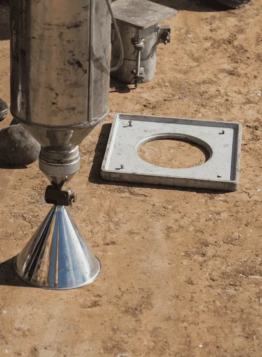 Densidad de Campo (Cono de Arena) en Alto Hospicio: Control de Compactación en Suelos Salinos